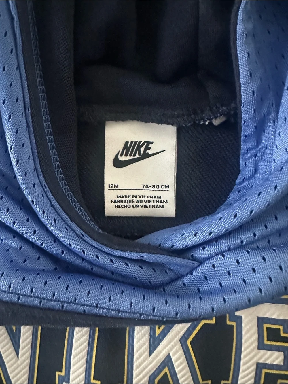 Nike Baby Boys 12M 2-Piece Hoodie Jogger Set Blue NWT Athletic Outfit